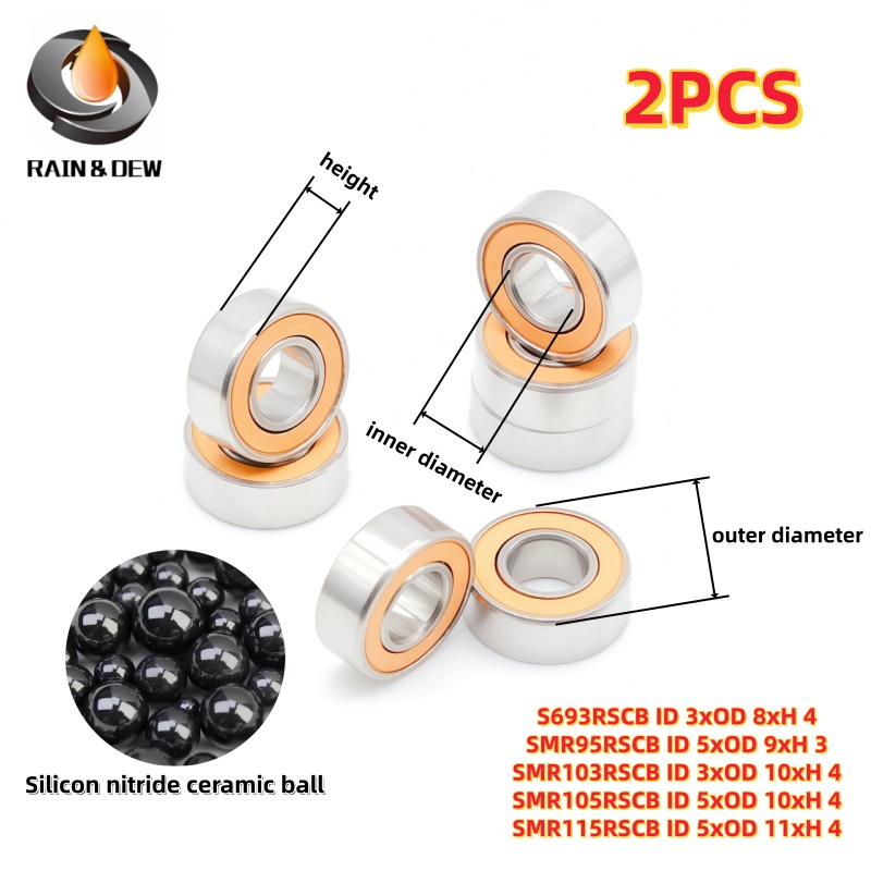 Fly Reel - 2 buah Bantalan Bola Miniatur 3x8x4